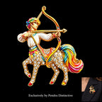 PENDRA Zodiac Porcelain Animal Brooch