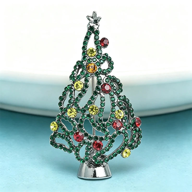 PENDRA Noelina Shining Christmas Tree Brooch