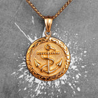 PENDRA Anchor Medals Boyfriend Steel Necklace