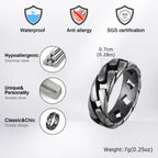 PENDRA Miami Curb Link Steel Ring