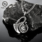 PENDRA Celtic Knot Rune Dragon Necklace