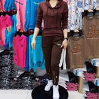 PENDRA Velvet Lined Elastic Waist Harem Pants
