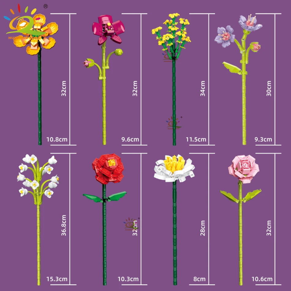PENDRA Bouquet Plants Floral Building Set