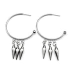 PENDRA Triplethorn Rivet Drop Earrings