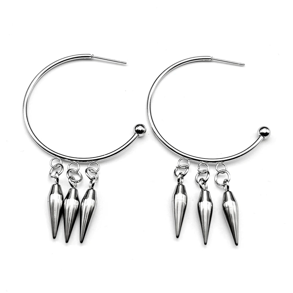 PENDRA Triplethorn Rivet Drop Earrings