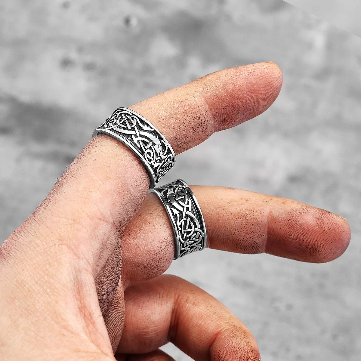 PENDRA Chinese Dragon Totem Steel Ring