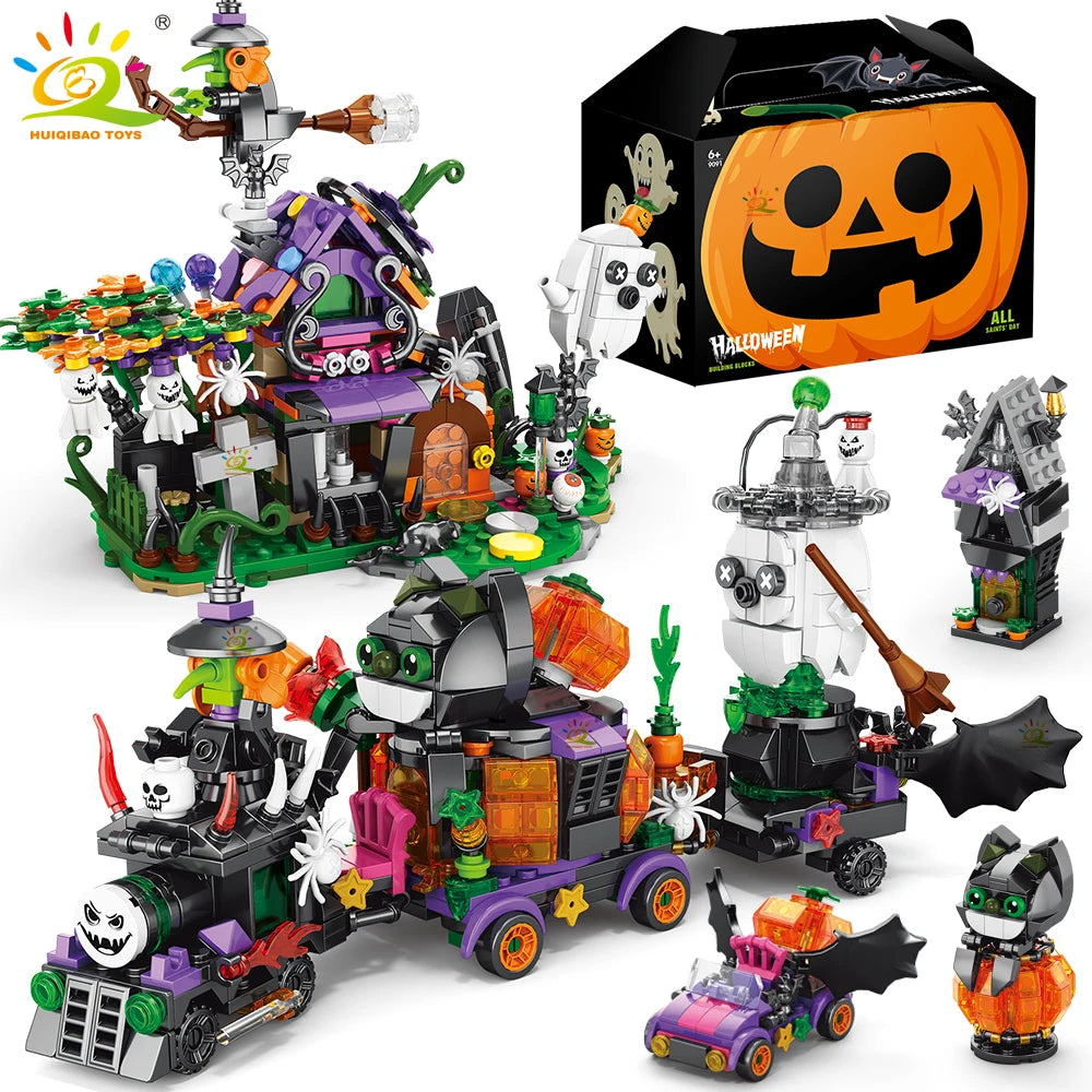 PENDRA Pumpkin Ghost House Building Set