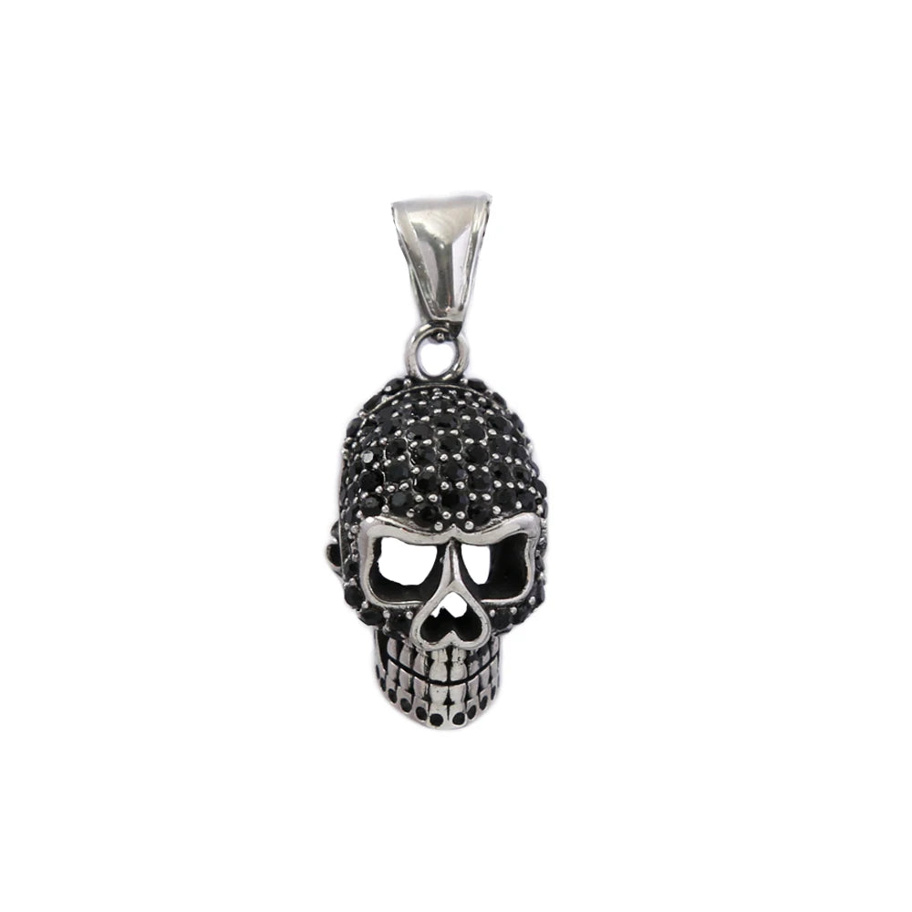 PENDRA Skullpunk Gothic Hip Hop Skull Pendant