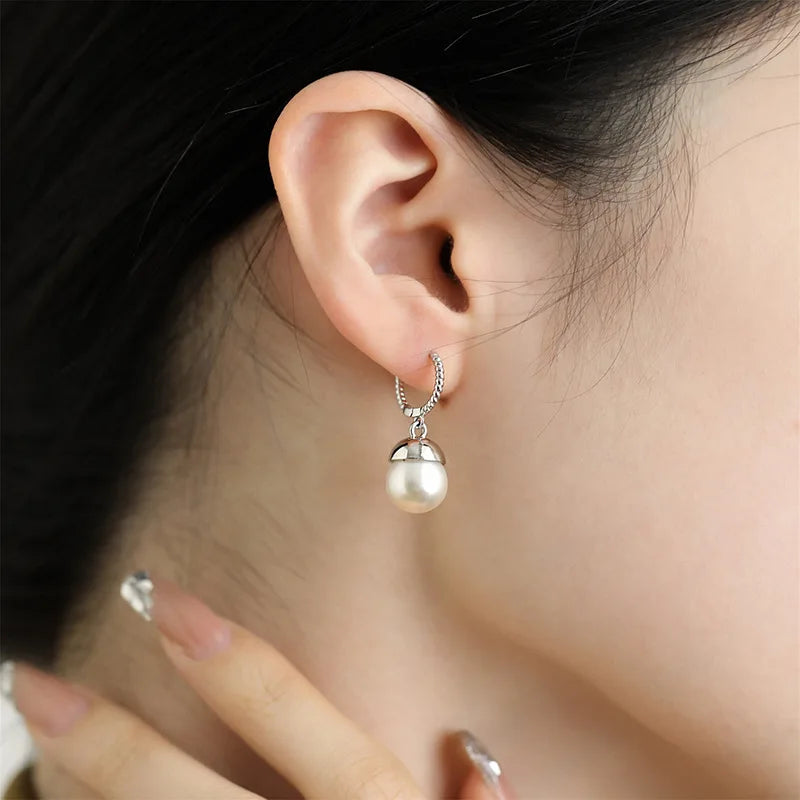 PENDRA Liquid Lava Sterling Silver Earrings