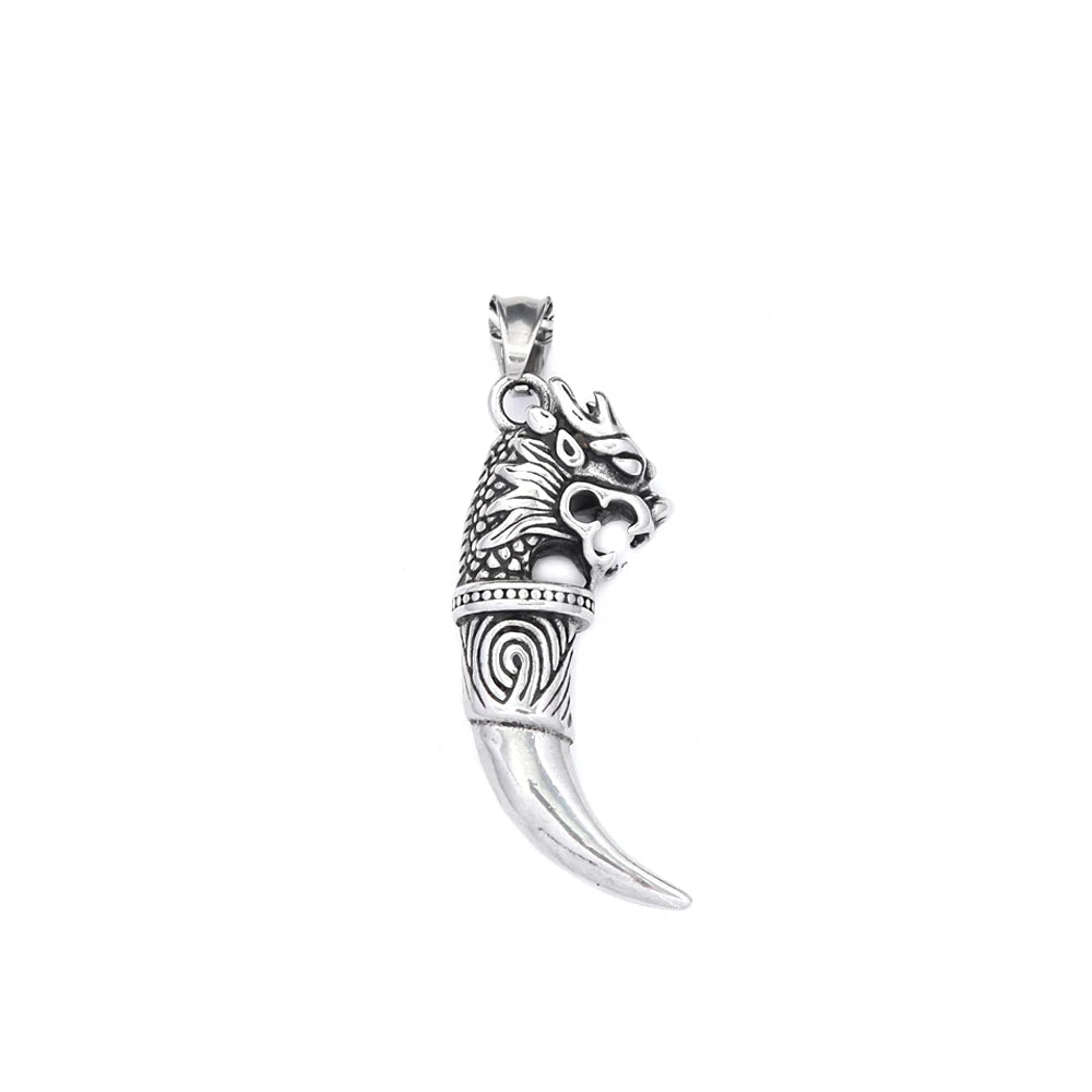 PENDRA Wolfthorn Stainless Steel Wolf Tooth Pendant