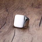 Men Viking Vegvisir Pirate Signet Ring, Free Custom Personalized Stainless Steel Finger Bands Ring for Boys, Amulet Jewelry Gift