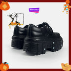 PENDRA Leather Platform Spanish Shoes