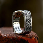 PENDRA Runeband Vintage Viking Rune Ring