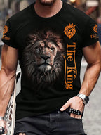 PENDRA Short-Sleeve Lion Print T-Shirt