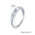 PENDRA Minimalist Embossing Radiation Steel Ring