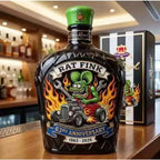 Rat Fink Tribute Whiskey Decanter, Hot Rod Design Collectible Liquor Bottle for Car Enthusiasts