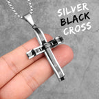 PENDRA Cross Boyfriend Steel Necklace