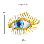 PENDRA Blue Eye Long Eyelash Women Brooch