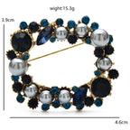 PENDRA Wreathgeome Pearl Geometric Wreath Brooch