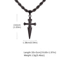 Punk Sword Pendant Necklace for Men,Stainless Steel Small Sword Pendant,Simple Birthday Gift for Son BBF