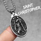 PENDRA Jesus Angel Virgin Steel Necklace