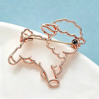 PENDRA Lovely Alloy Sheep Brooch