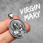 PENDRA Virgin Mary Holy Steel Necklace