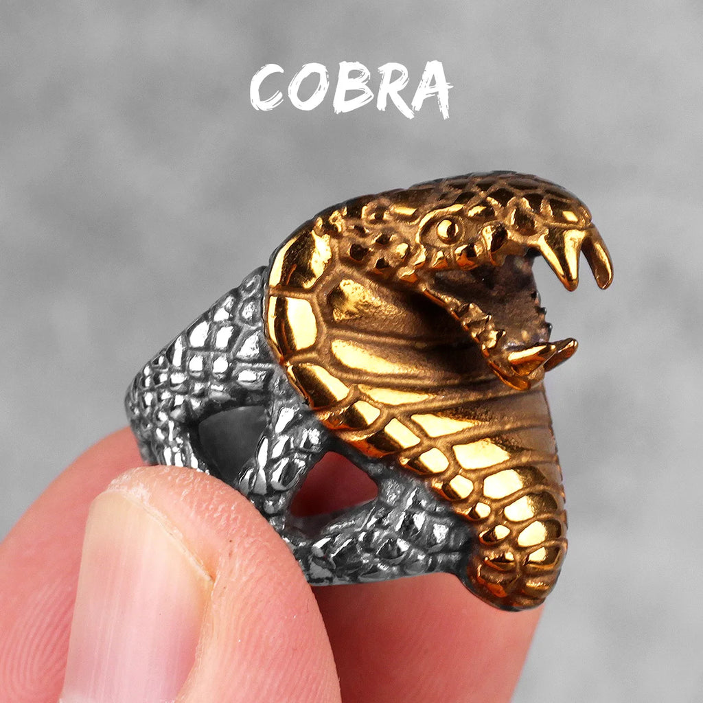 PENDRA Cobra Snake Animal Steel Ring