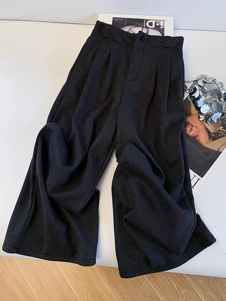 PENDRA Cashmere Touch High Waist Wide Leg Pants