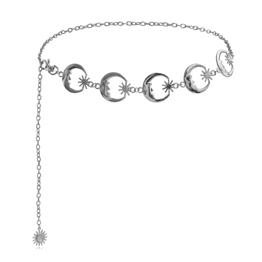 PENDRA Zaraene Metal Gold Tassel Designer Waist Chain Belt