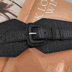 PENDRA Aureene Leather Corset Wide Belt