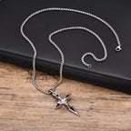 PENDRA Cross Circle Pendant Necklace