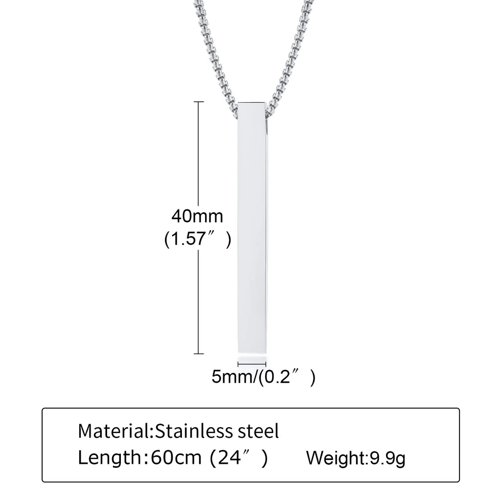 PENDRA Rectangle Bar Pendant Necklace