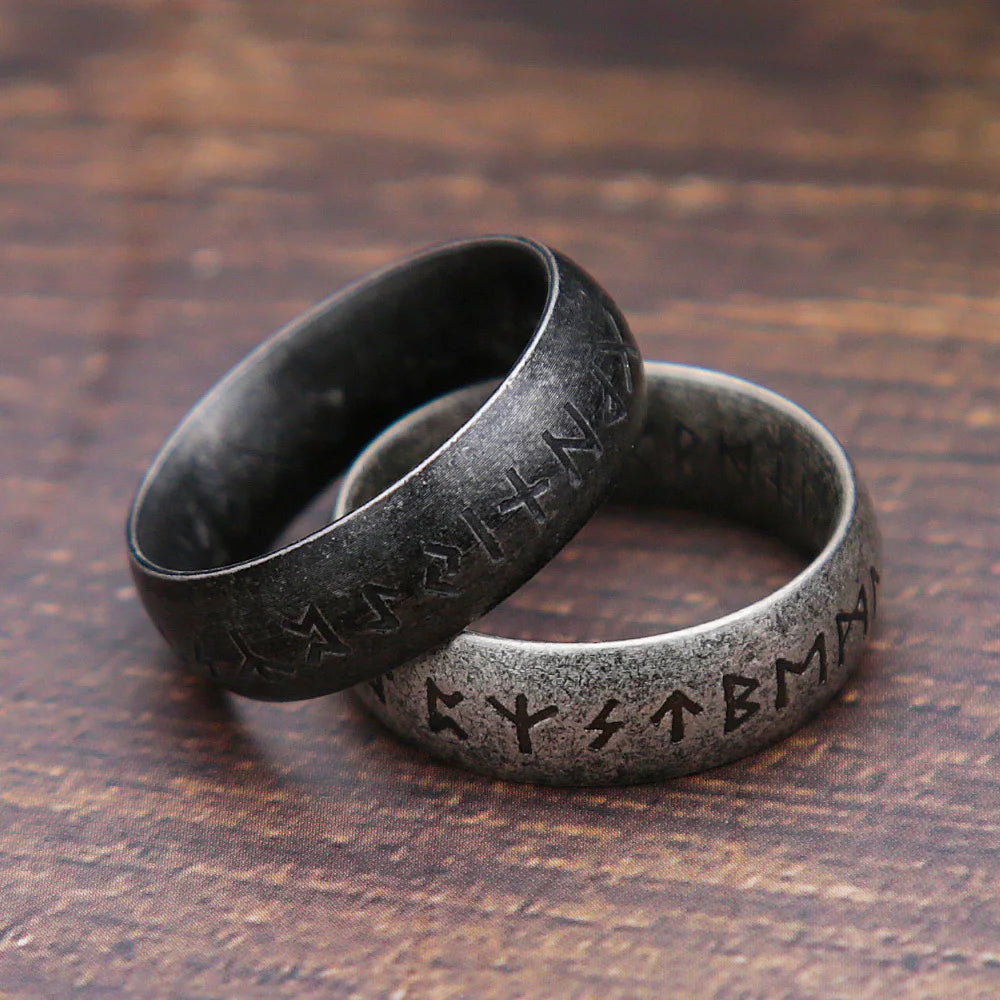 PENDRA Runeband Retro Viking Rune Ring