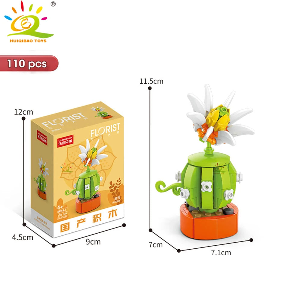 PENDRA Succulent Potted Floral Building Set