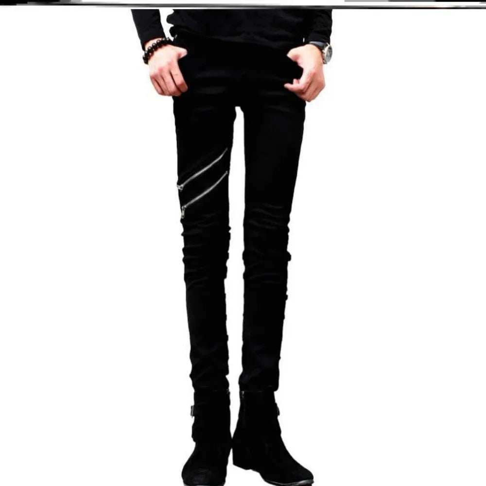 PENDRA Denim Zipper Pants