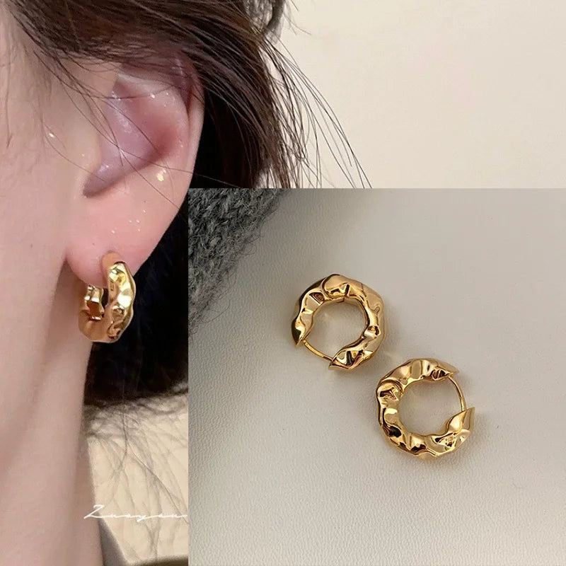 PENDRA Liquid Lava Sterling Silver Earrings