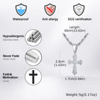 PENDRA Cross 60Cm Charm Pendant Necklace