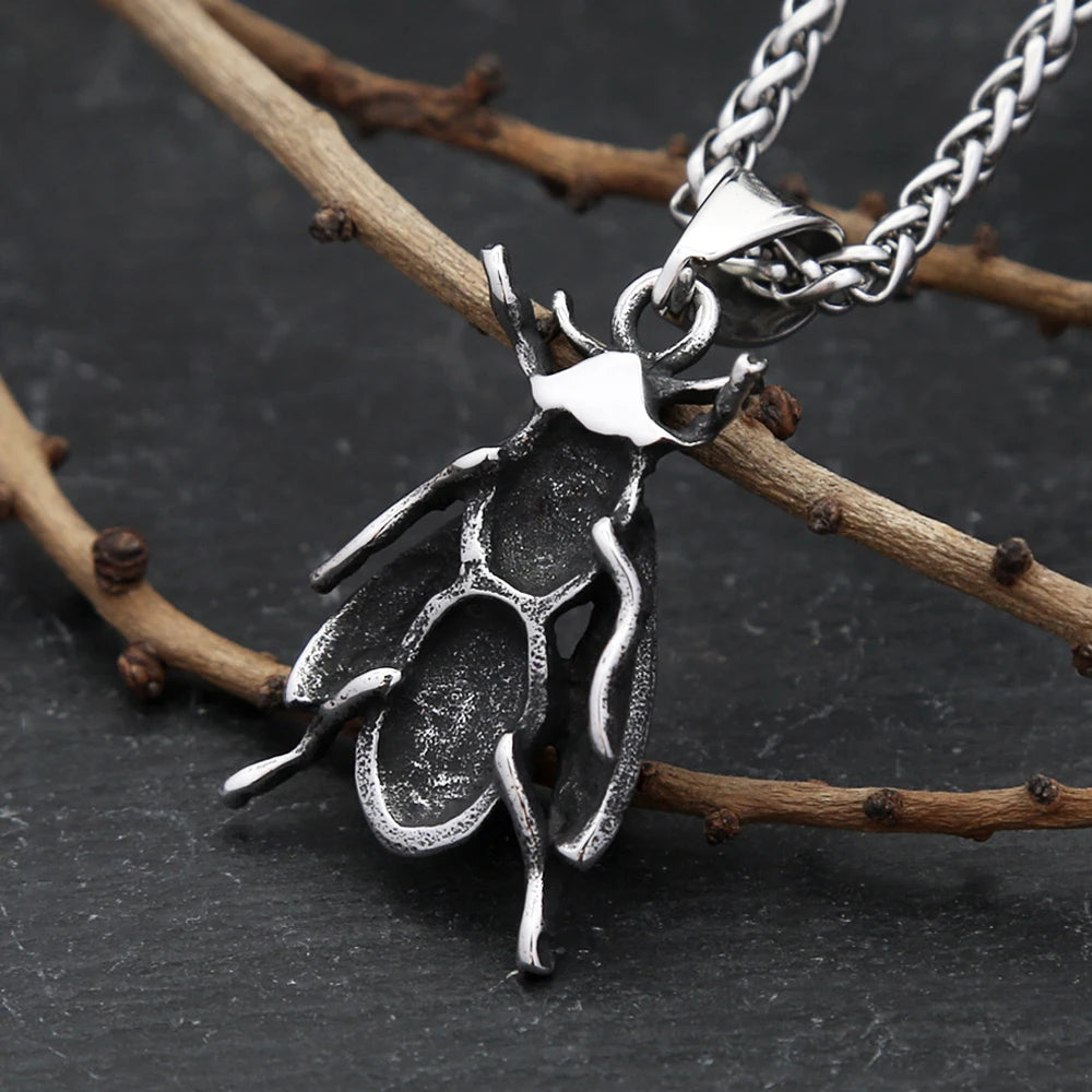 PENDRA Beecrest 316L Stainless Steel Bee Pendant