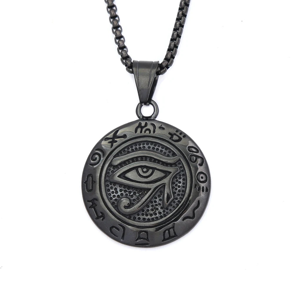 PENDRA Horus Stainless Steel Eye of Horus Pendant