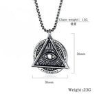 PENDRA AllSeeingEye Stainless Steel Eye Pendant