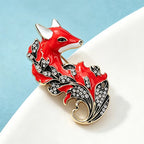 PENDRA Vintage Beautiful Fox Brooch