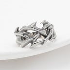 PENDRA Crownthorn Stainless Steel Crown of Thorns Ring