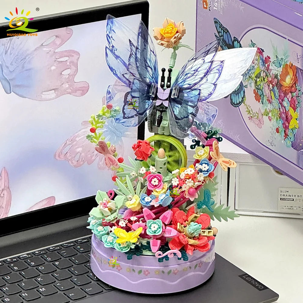 PENDRA Butterfly Music Floral Building Set