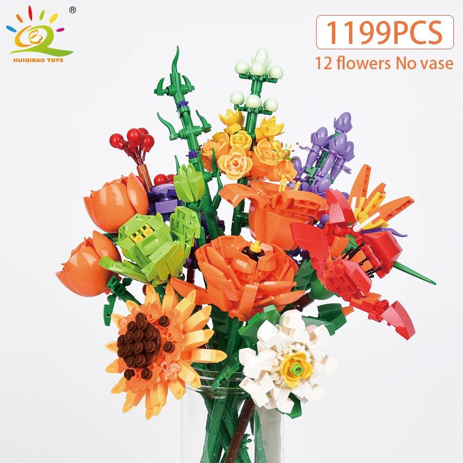 PENDRA Bouquet Plants Floral Building Set