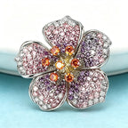 PENDRA Peachelle Peach Blossom Flower Brooch
