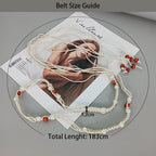 PENDRA Koralia Floral Boho Waist Chain Belt