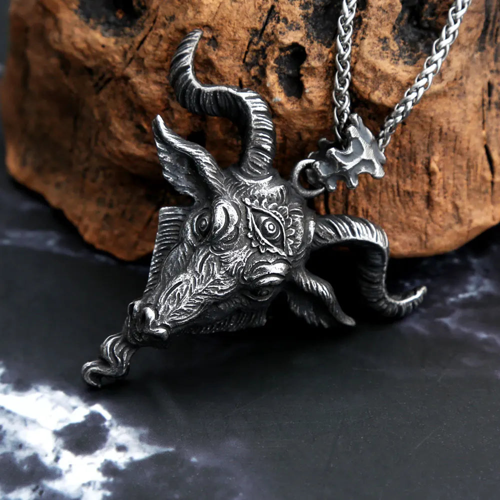 PENDRA Vikingcrest Stainless Steel Viking Ring