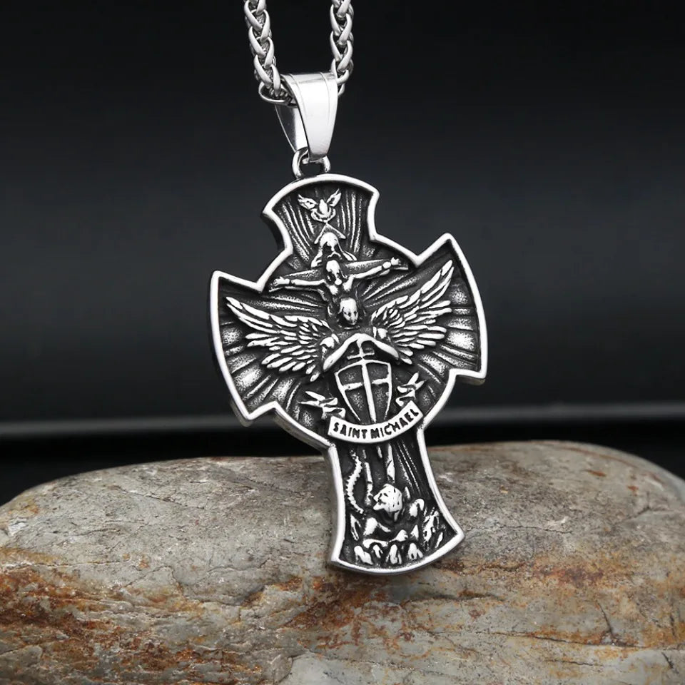 PENDRA Michaelguardian 316L Stainless Steel Archangel Pendant