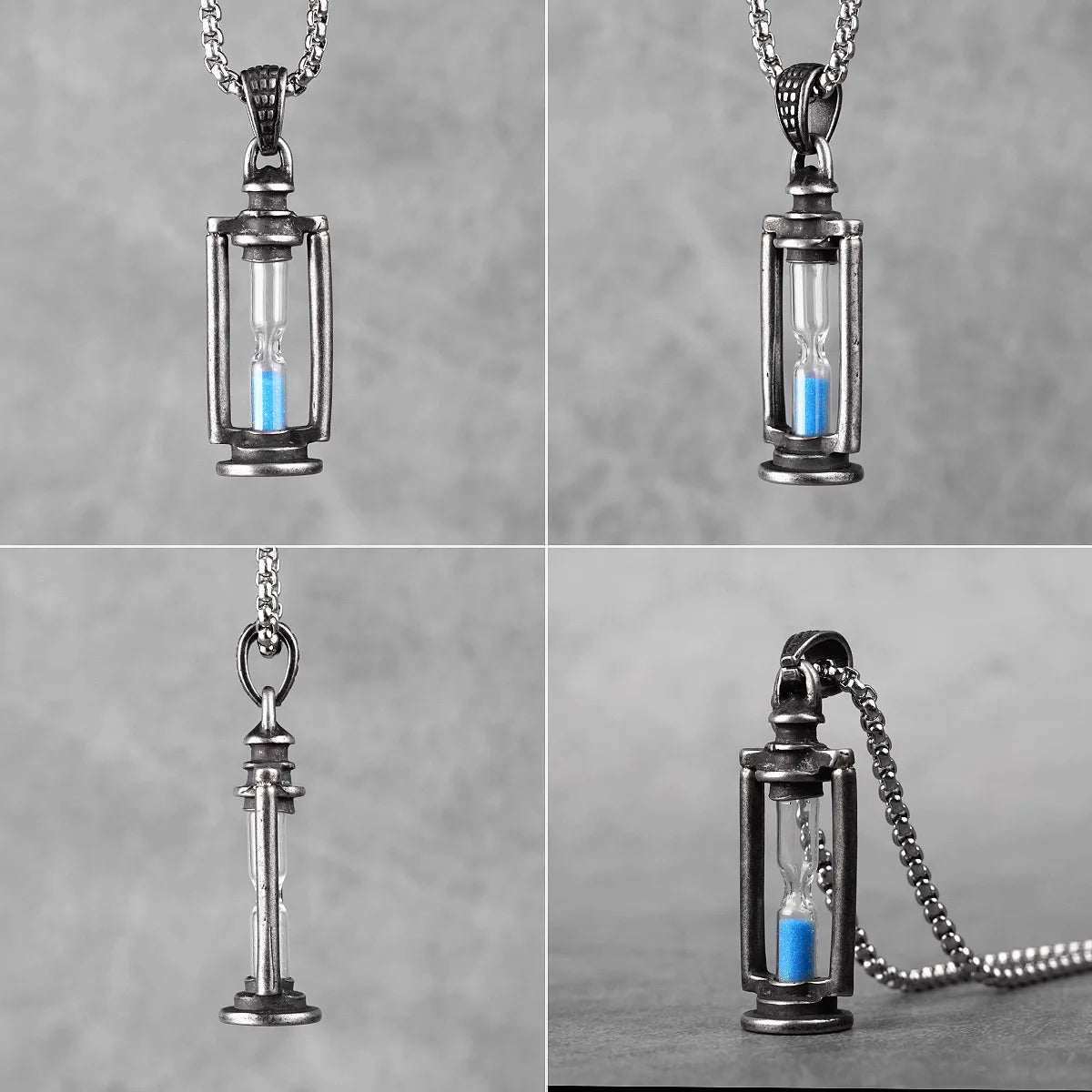 PENDRA Hourglass Steel Necklace